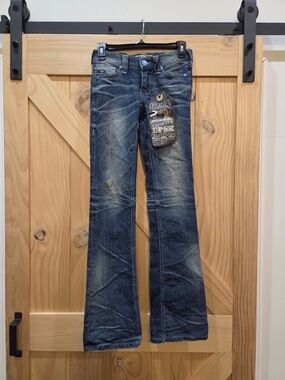 NWT | Affliction Jade Amber Hudson Distressed Jeans | Size 24